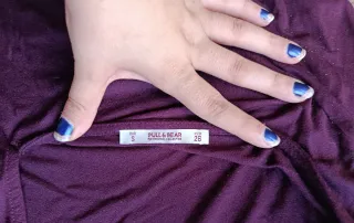 Vestido morado Pull&Bear