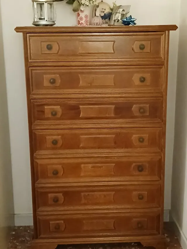 Settimino in legno 7 cassetti