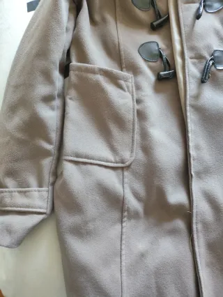 Chaquetón paño mujer talla L beige