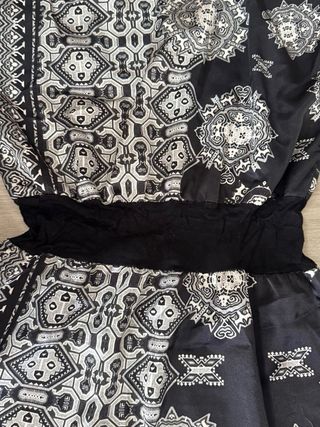 Abito donna fantasia bianco nero