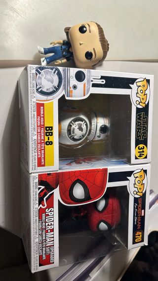 Funko Pop! BB-8, Spider-Man (Upgraded) y Eleven