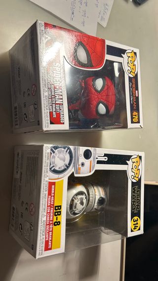 Funko Pop! BB-8, Spider-Man (Upgraded) y Eleven