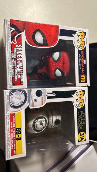 Funko Pop! BB-8, Spider-Man (Upgraded) y Eleven