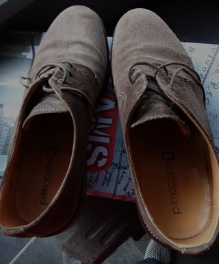 Scarpe uomo scamosciate marroni n°41