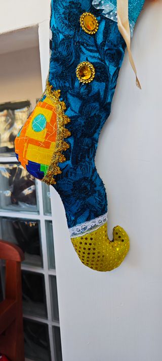 Calza decorativa fatta a mano idea regalo decora