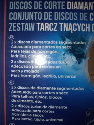 4 Discos de Corte Diamantados Ferrex 125mm