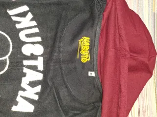 Sudadera Akatsuki Naruto Cremallera negro granate