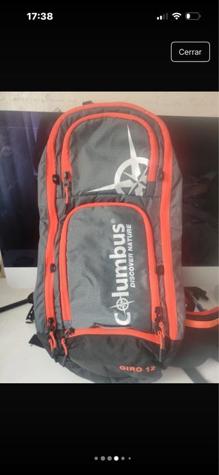 Mochila Columbus GIRO 12 Gris Naranja