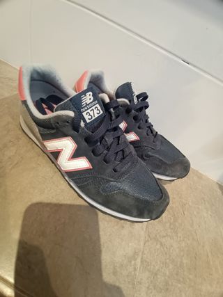 New Balance 373 Bambas Chica Azul/Rosa
