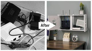 Estante Pared Router/Decodificador Blanco