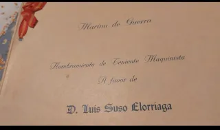 Firma Franco documento Armada 1942 carpeta