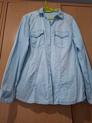 Camisa vaquera mujer azul