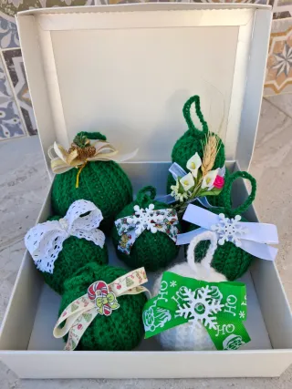 Palline Natalizie Uncinetto Handmade