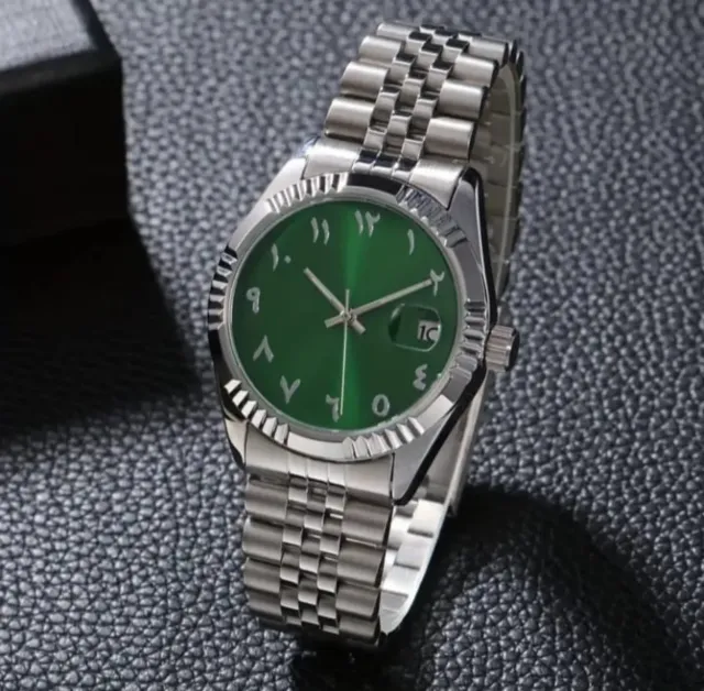 ✅RELOJ MECÁNICO Nuevo | Esfera Verde Esmeralda