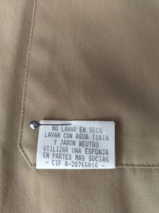 Gabardina beige hombre