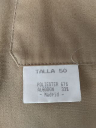 Gabardina beige hombre