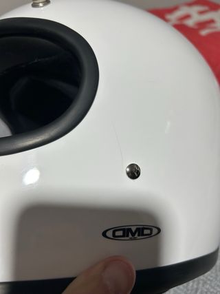 Casco Moto DMD Racer Talla S Blanco