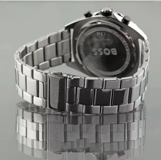 Reloj Hugo Boss Cronógrafo Negro y Plateado