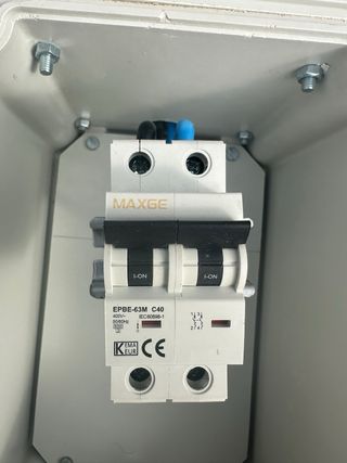 Luz de obra Cuadro Eléctrico con Protección IP65