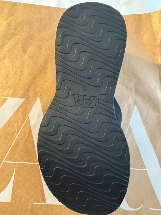 Sandálias Zara NEW Neoprene Pretas Tamanho 41