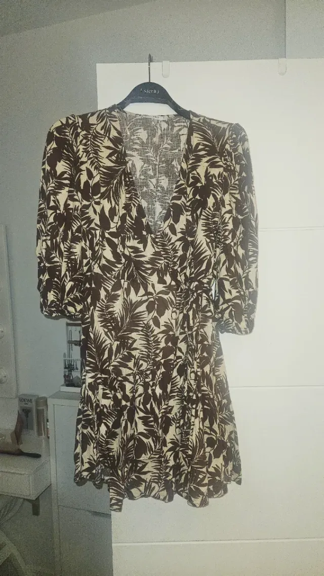 Vestido Mango estampado hojas