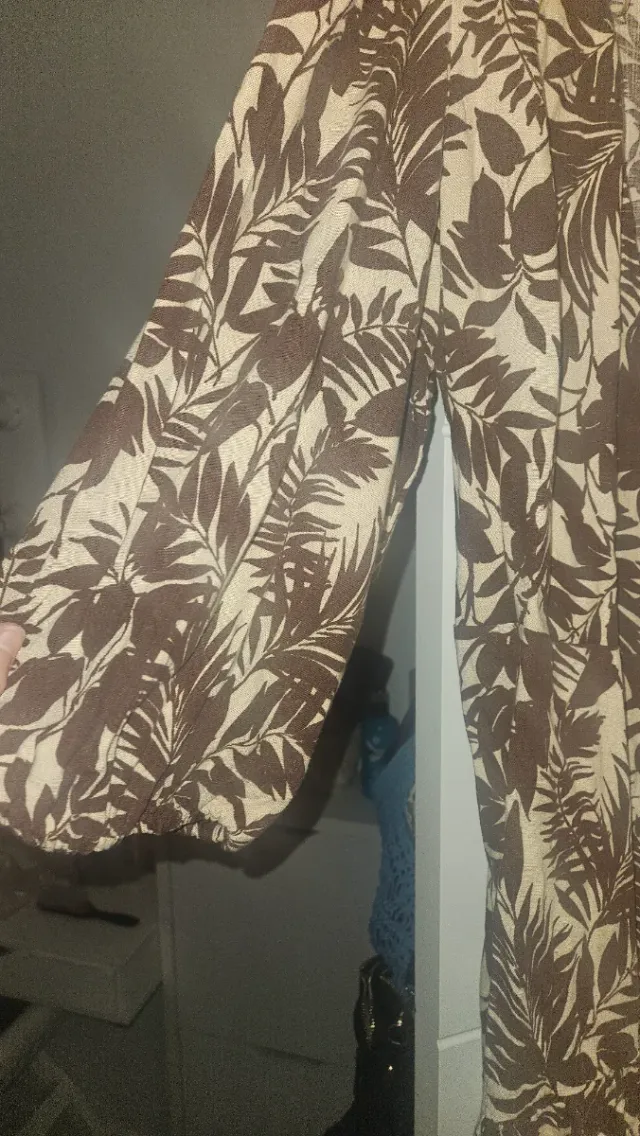 Vestido Mango estampado hojas