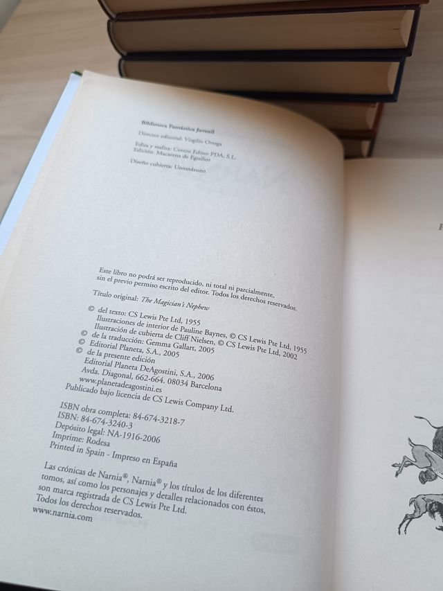 CRÓNICAS DE NARNIA (7 VOL) C. S LEWIS. DeAgostini