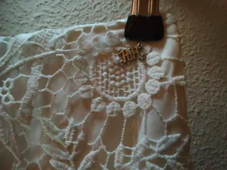 Falda Pedro del Hierro encaje blanca T.42