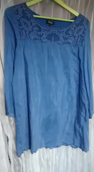Blusa Elogy azul talla 44