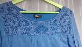Blusa Elogy azul talla 44