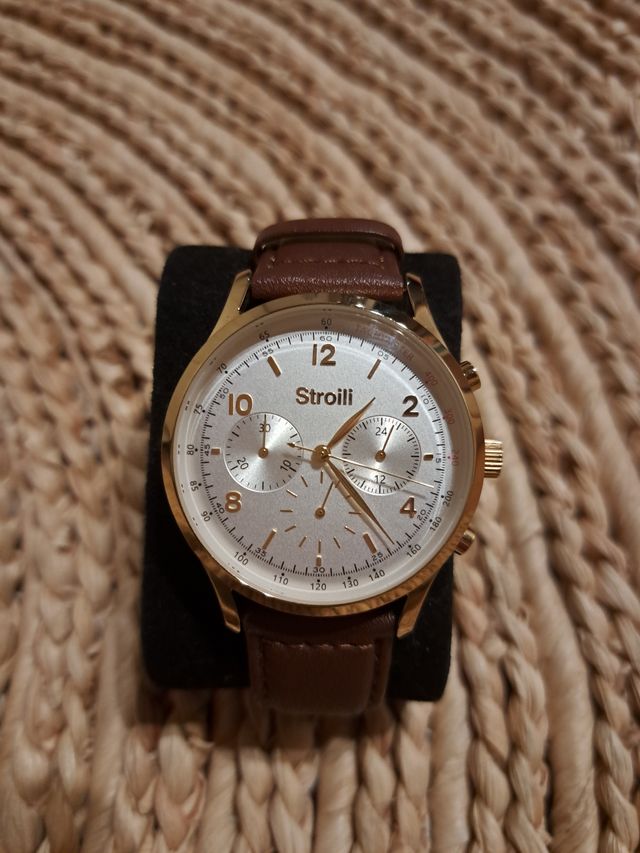 Cronografo 40mm bracciale in pelle