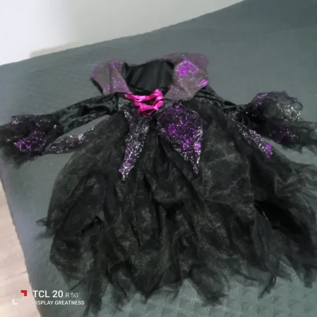 Vestido Halloween Negro Morado