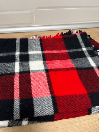 Manta de viaje a cuadros