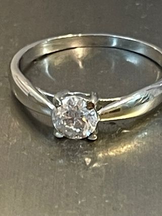 Anillo Oro 18k Diamante 0.55 Ct G/SI1