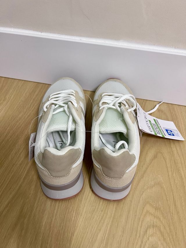 Zapatillas Esmara Mujer Beige y Blancas