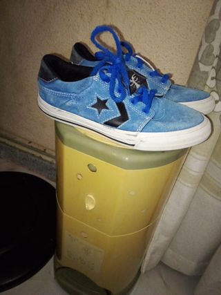 Zapatillas Converse Cons Piel Azul