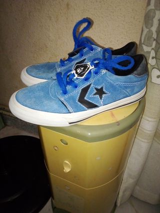 Zapatillas Converse Cons Piel Azul