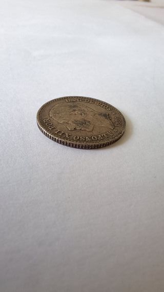 50 Céntimos 1880 Alfonso XII Ag Plata 0,835 EBC+