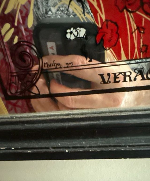 Cuadro art nouveau las cuatro estaciones