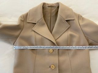 Cappottino donna lana beige sartoriale M/38