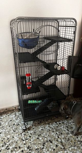 Jaula para animales negra