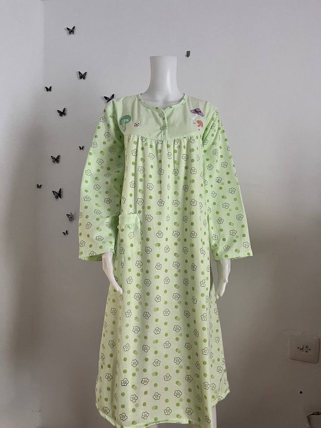 Camisón vintage verde talla L