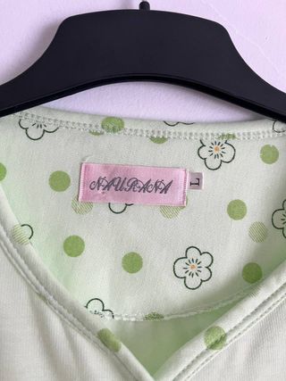 Camisón vintage verde talla L