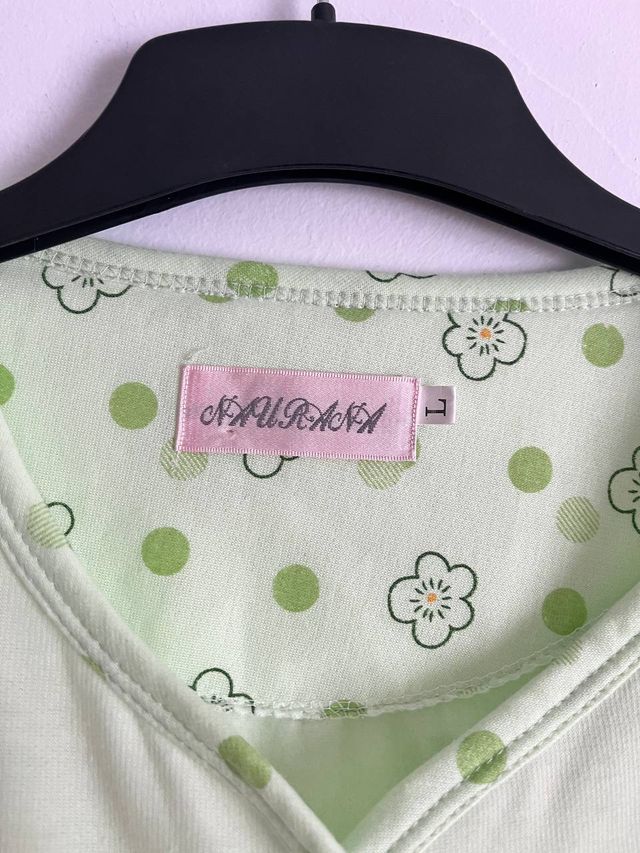 Camisón vintage verde talla L