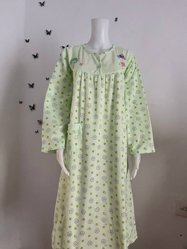 Camisón vintage verde talla L