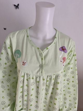 Camisón vintage verde talla L