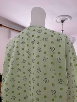 Camisón vintage verde talla L