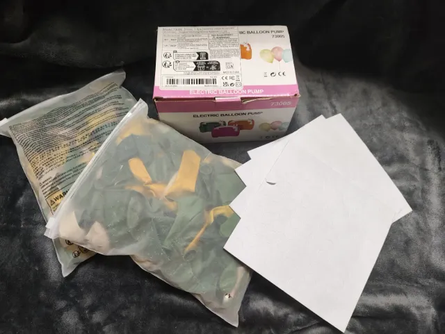 Kit inflador, globos y adhesivos