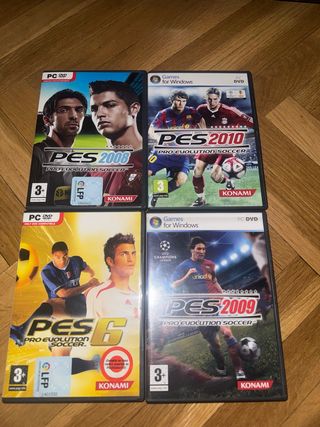 Lote 4 Videojuegos PES (PC)