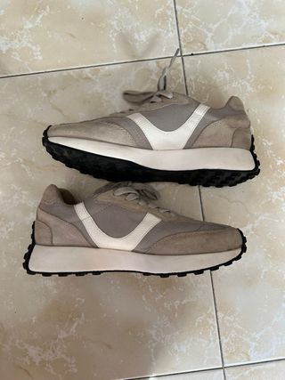 Zapatillas Passé Composé Gris Talla 38 Nuevas